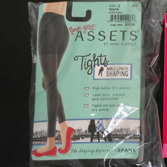 NWT Spanx Assets - Ankle Length Shaping Tights - Black (2) - Picture 5 of 6
